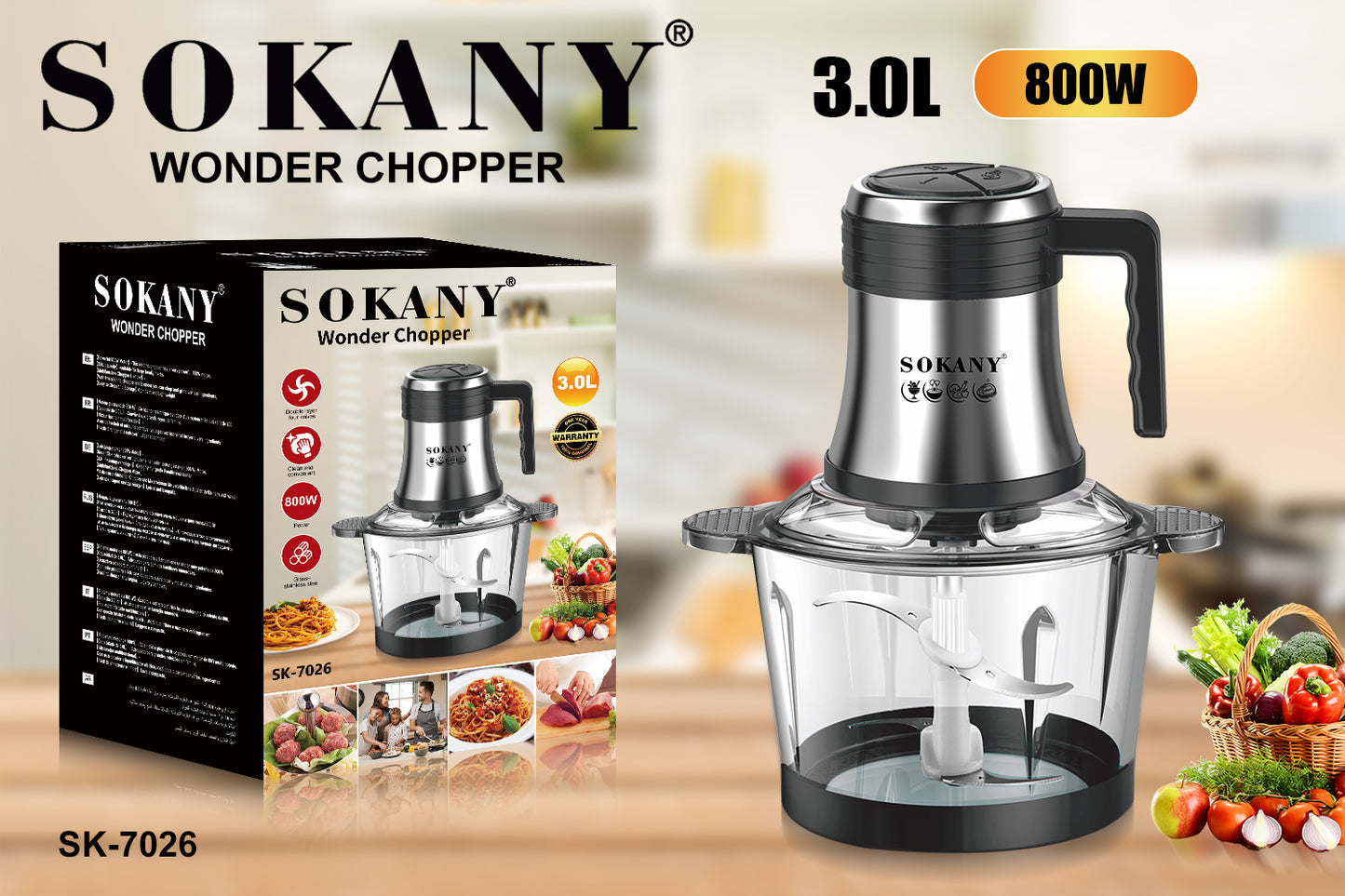 Hachoir electrique 3L