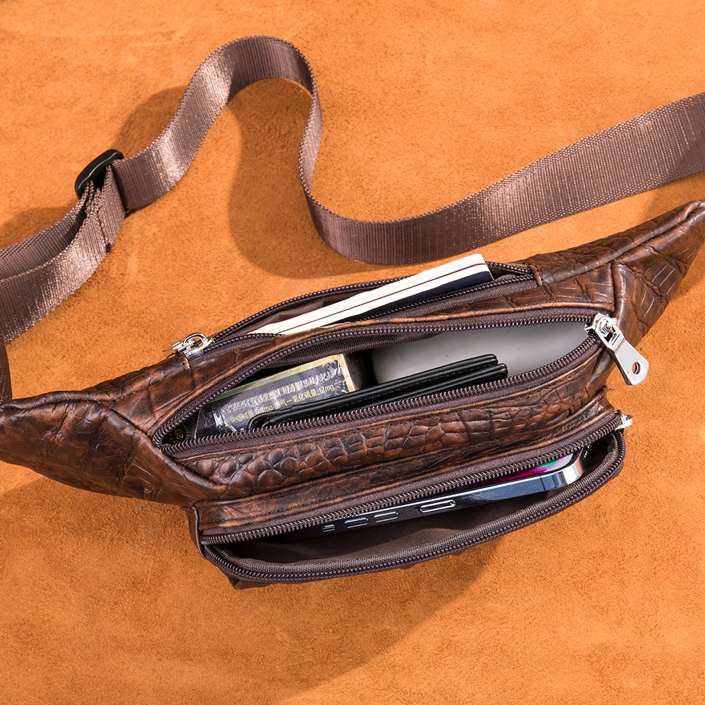 Sacoche Banane en cuir