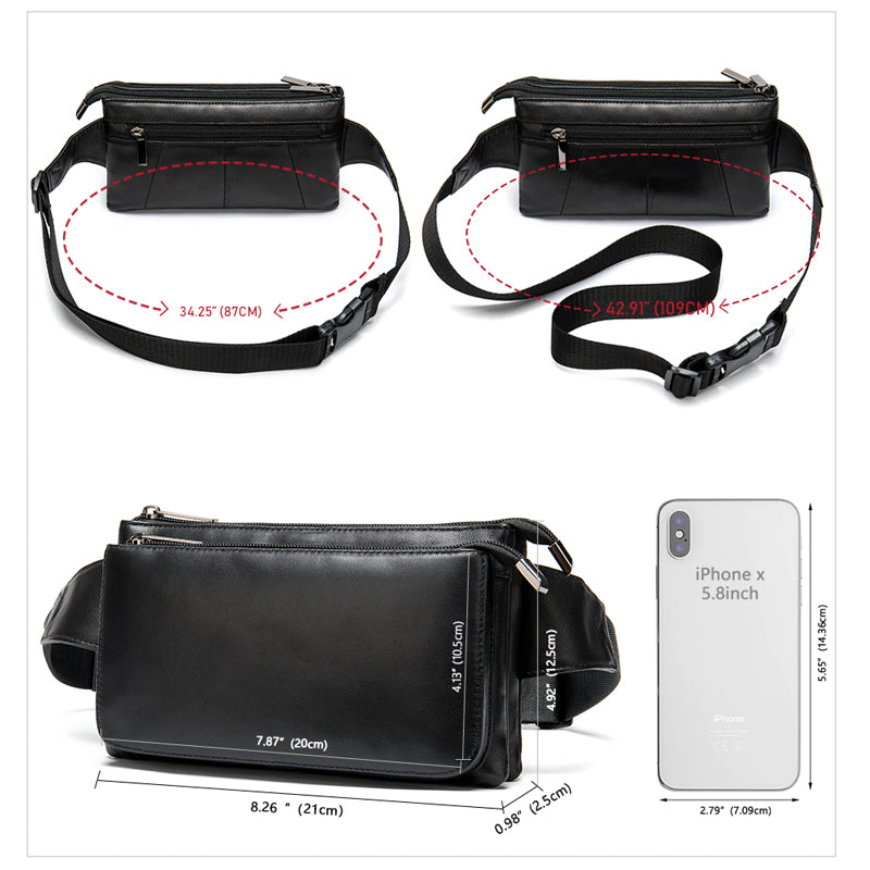 Sacoche Banane en cuir