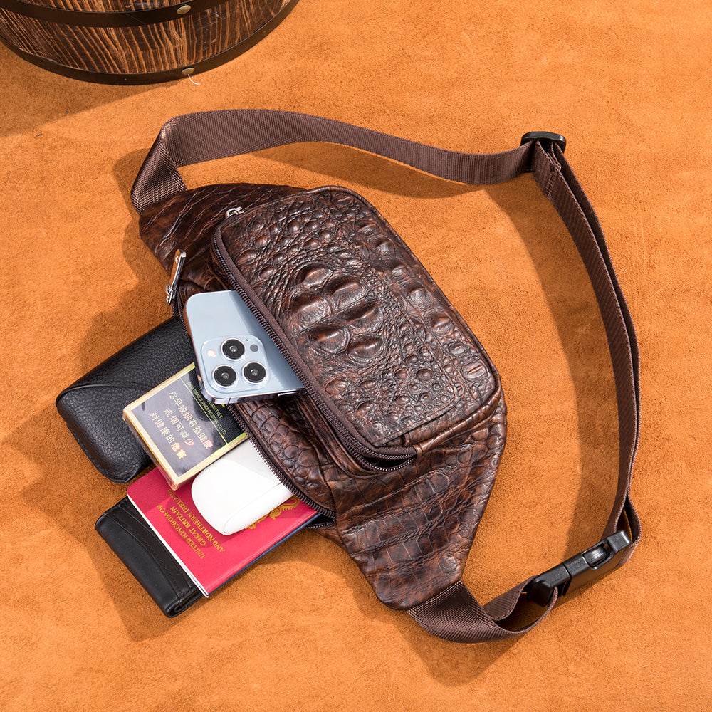 Sacoche Banane en cuir