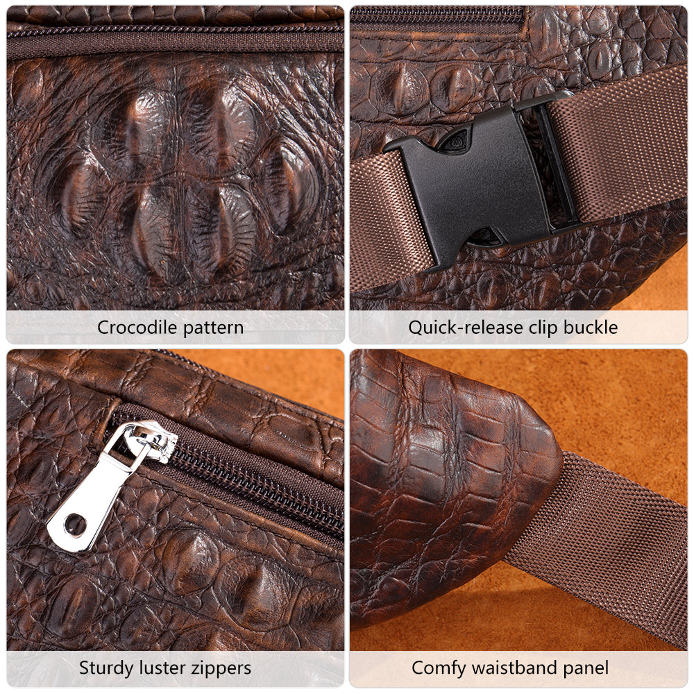 Sacoche Banane en cuir