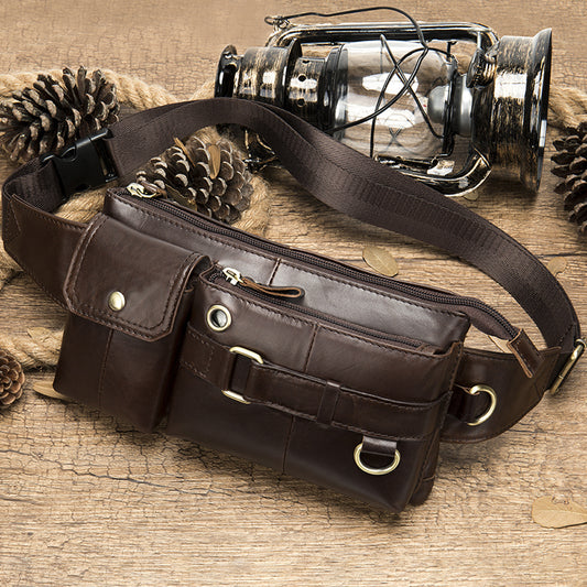 Sacoche banane en cuir