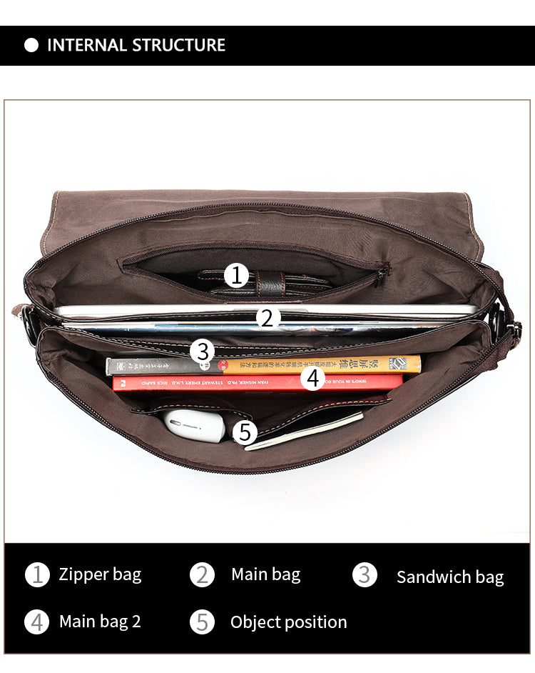 Mini Cartable en cuir